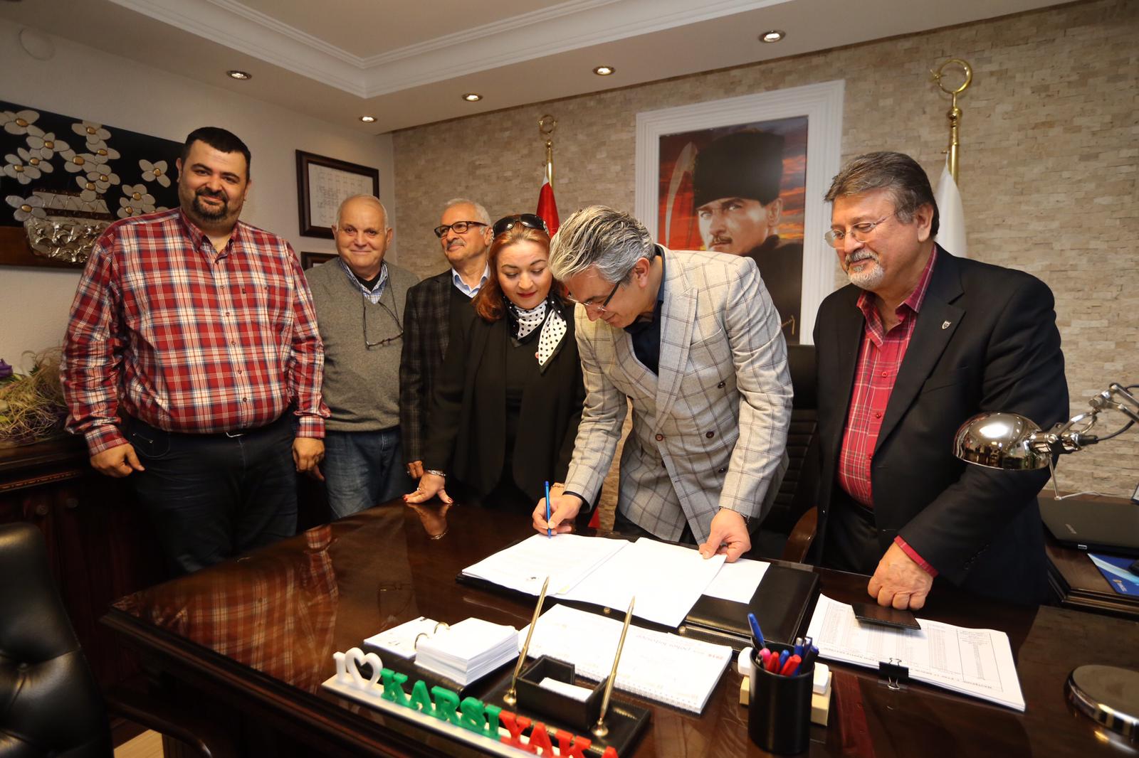 Karşıyaka Belediye Başkanı Sn.Hüseyin Mutlu AKPINAR Yönetim Kurulumuzu ziyaret etti.